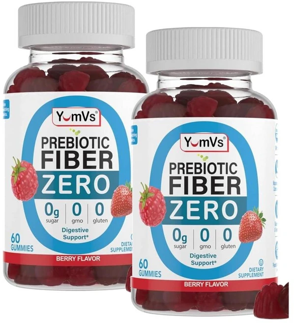 윰브스 프리바이오틱 파이버 제로 구미 베리맛 YumVs Prebiotic Fiber Zero, 2개 - 쿠팡