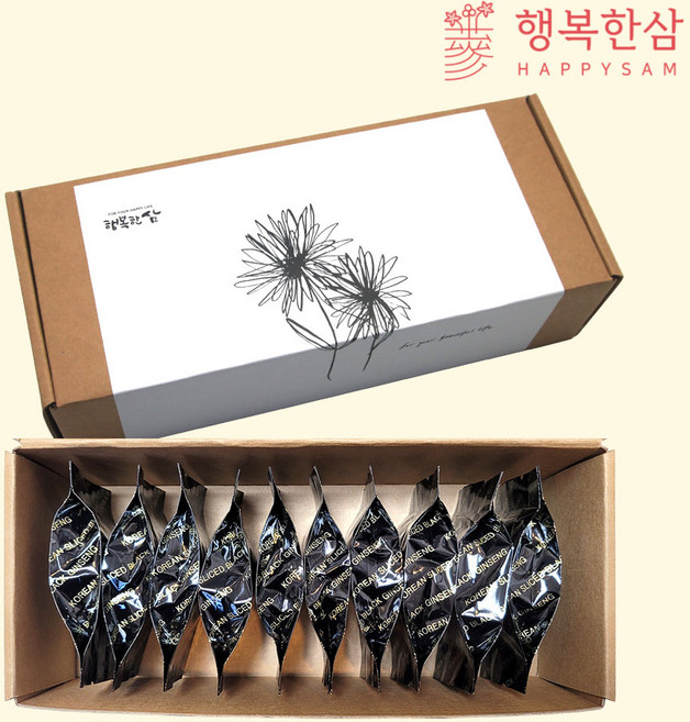 꿀 흑삼절편 10팩 선물세트 명절 설 추석 상견례 답례품 쇼핑백 증정, 3개, 200g