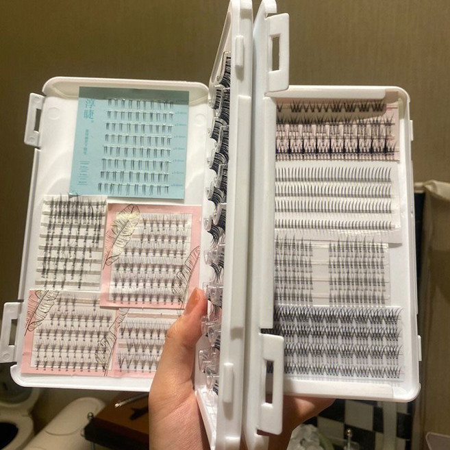 속눈썹 정리함 보관 케이스 대용량 보관함, 2개