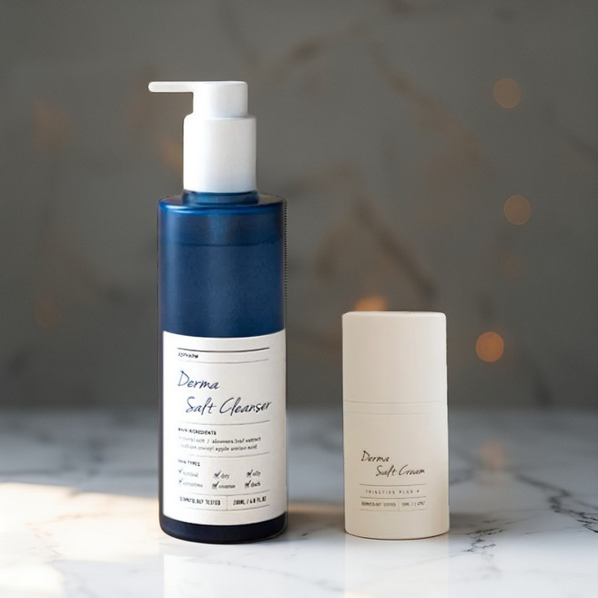 ABPHARM 에이비팜 스킨케어 세트 [더마 솔트크림50ml + 더마 솔트클렌저200ml]