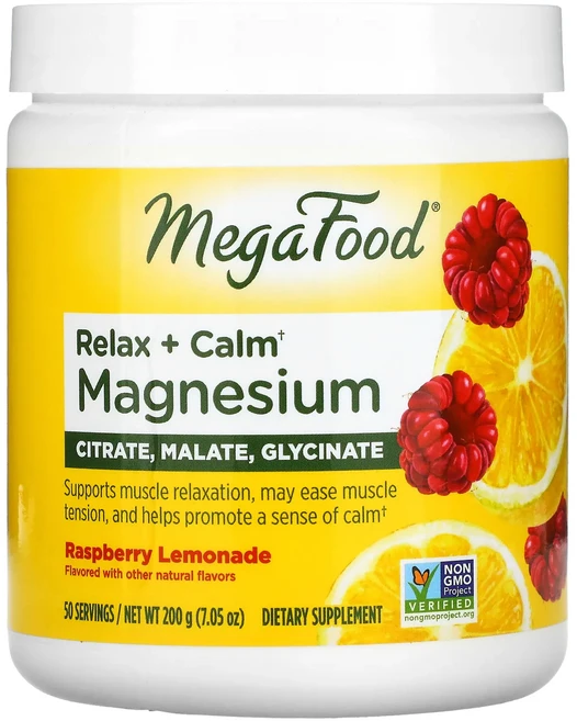 단백질 비타민 철분 마그내슘 칼슘 MegaFood 릴랙스 플러스 캄 마그네슘 라즈베리 레모네이드 맛 200g(7.05oz) 고루고루섭취해주세요, MegaFood릴랙스플러스캄마그네슘라즈베리레모네이드맛2, 200g, 1개 - 쿠팡