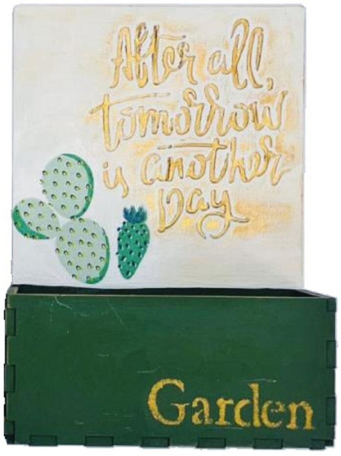 방과후미술 편지꽂이 꾸미기용 우드조립판/ 수납통만들기 미니수납함 미술키트 친구랑, 3개, 기본모양