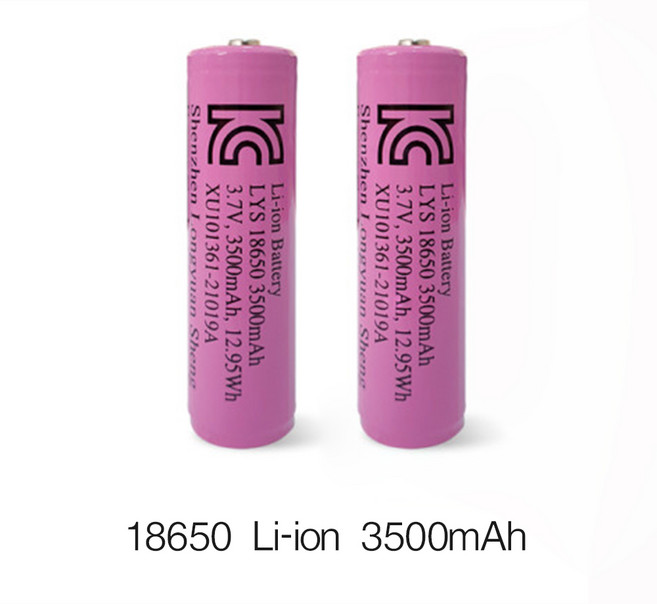 KC 18650 리튬이온충전지 배터리 3500mAh 건전지 보호회로 고용량 밧데리 다용도 3.7V 충전배터리, 1개, 1개입