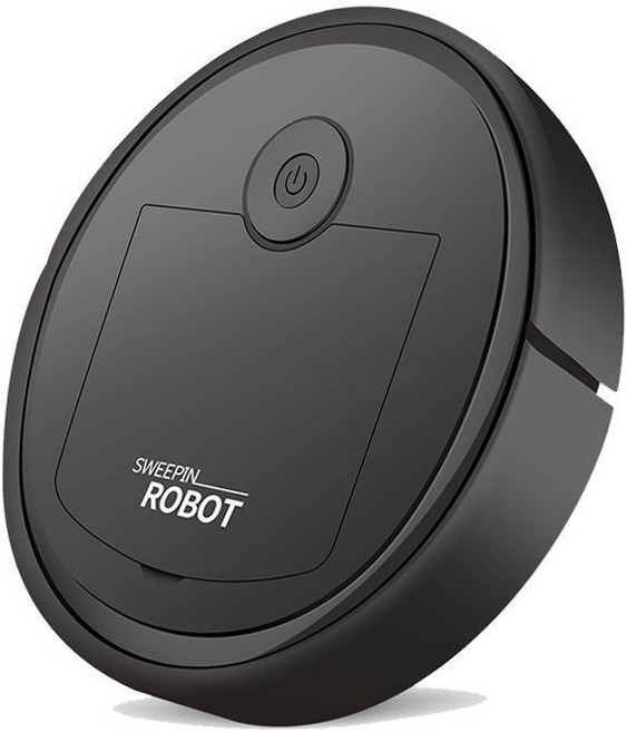 掃地機器人 智能清潔掃地機, 1個, 黑色++超靜音掃吸拖