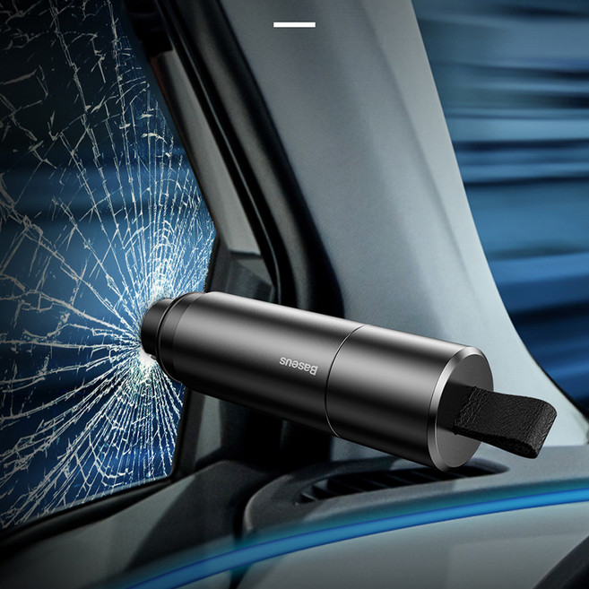 베이스어스 차량용 비상용 망치 실버, 1개