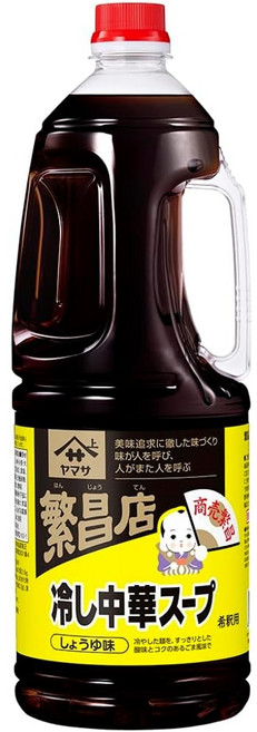야마사 일본 여름 냉면 히야시츄카 쯔유 1.8L 더울때 먹기좋은 일식 소스, 간장 맛, 1개