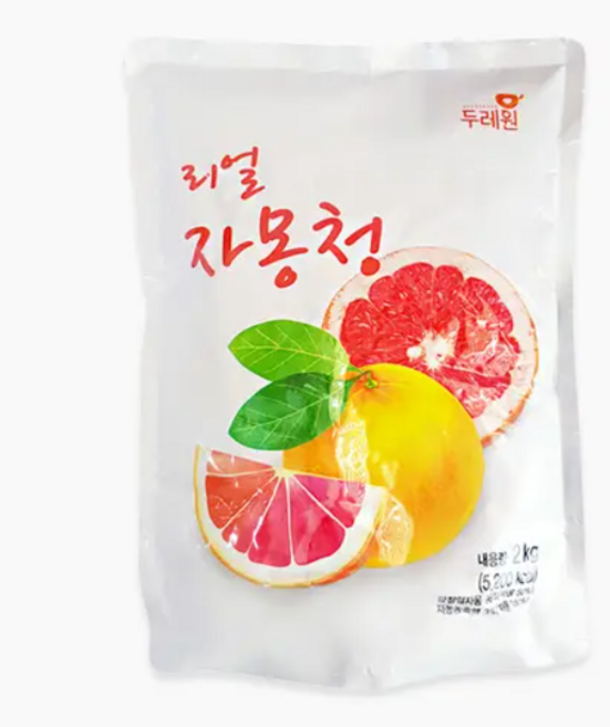 두레원 리얼 자몽청 (자몽슬라이스), 2kg, 1개