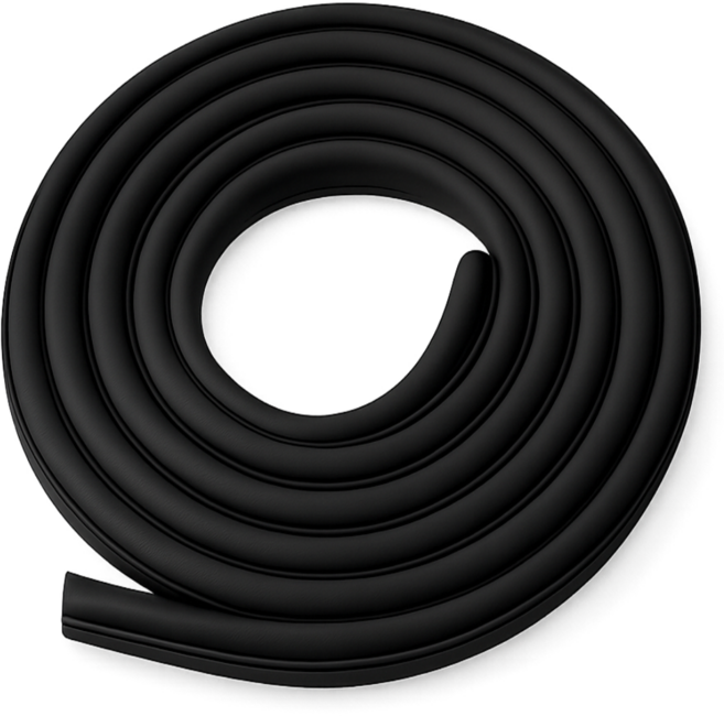 주알보 난연 현관문 고무패킹, 3개, PVC(난연) 블랙