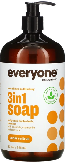 Everyone 3in1 비누 삼나무 + 시트러스 946ml(32fl oz), 1개, 946ml - 쿠팡