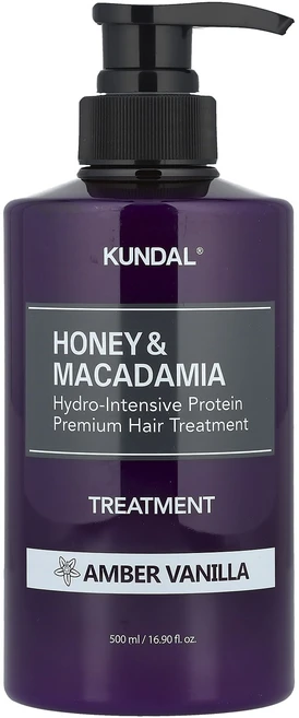 건강챙기세요 Kundal 꿀 & 마카다미아 트리트먼트 앰버 바닐라 500ml(16.9fl oz) 백살까지오래오래, 500ml, 1개 - 쿠팡