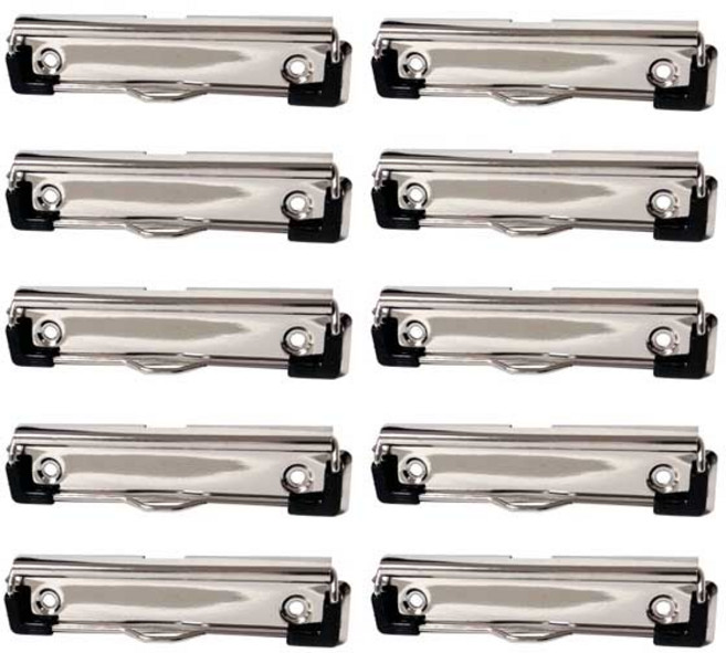 철스프링집게 게시판 빌지 클립보드 부속 레버 와이어장식 피스포함, 10개입