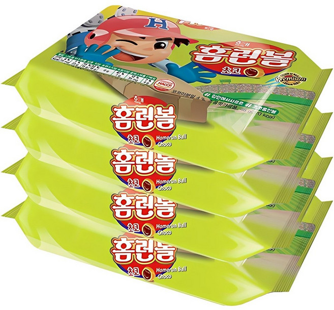 해태 홈런볼 41g 4개 번들, 164g, 3개