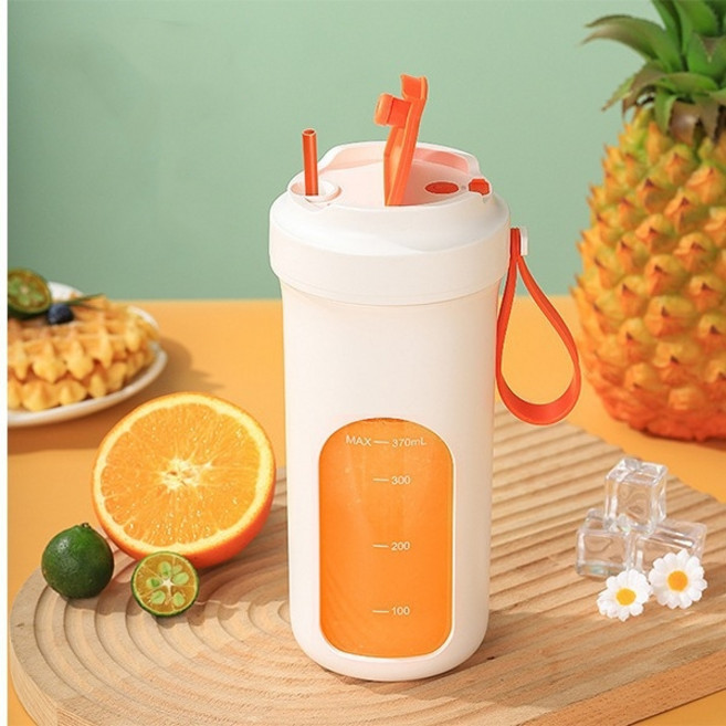 휴대용 텀블러 무선 믹서기 미니믹서기 얼음분쇄가능, 흰색