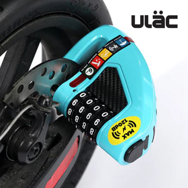 오토바이 자전거 디스크자물쇠 도난경보기 120데시벨 강력알람경보기, 1개, AD6-SKYBLUE