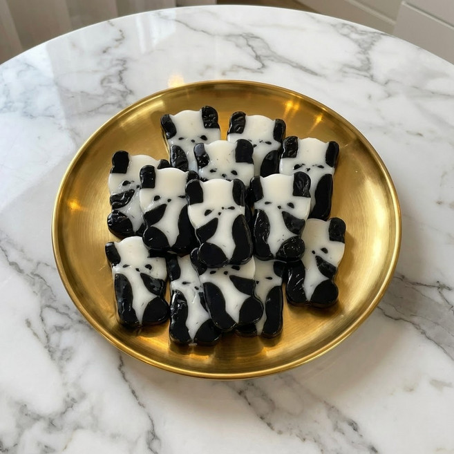 쫄깃한 판다 팬더 모양 분모자, 1개, 500g