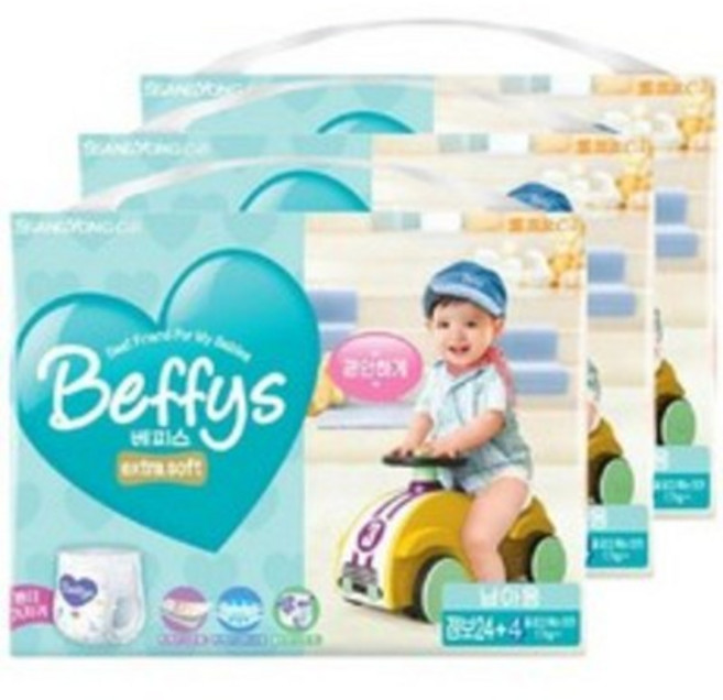 베피스 엑스트라 소프트 팬티형 기저귀 남아용, 84매, 점보형(2XL)
