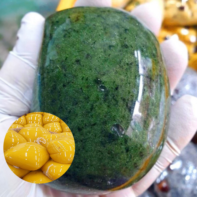 말랑말랑 쑥 인절미 단호박 인절미 간식대용 카스테라 콩고물 1kg, 100g, 10개, 단호박인절미 + 콩고물증정