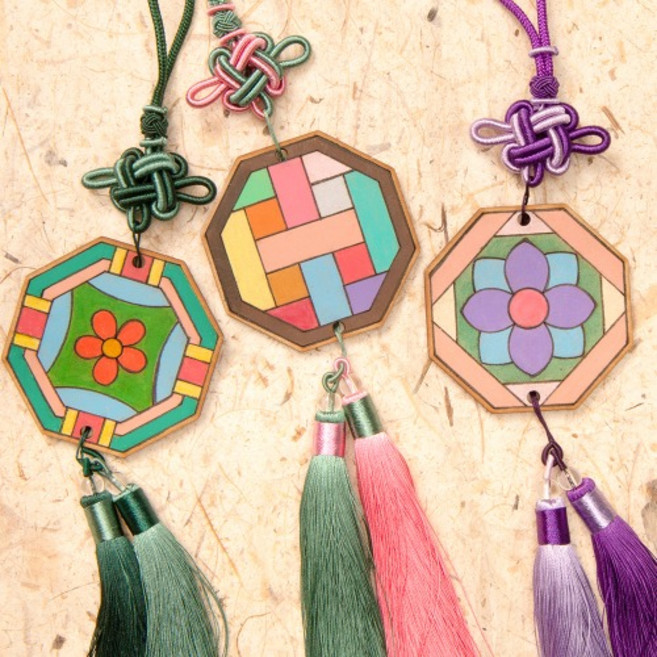 61 민화샵 팬시우드 노리개 만들기, 팬시우드-01.소슬무늬, 1개