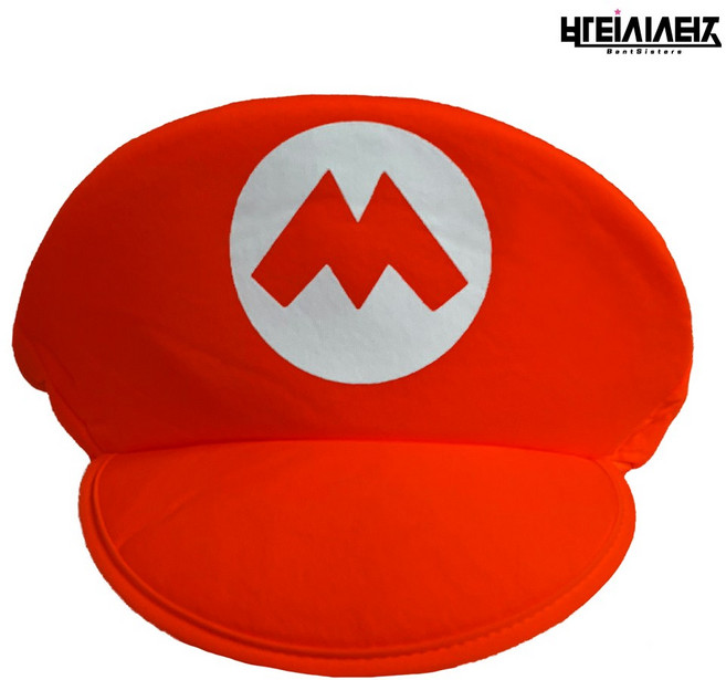졸업사진 모자 특이한 귀여운 소품 파일럿 마린 캐릭터 웃긴 폴리 코스프레 생일선물 인생네컷 할로윈 학예회, 1개, 마리오(레드)