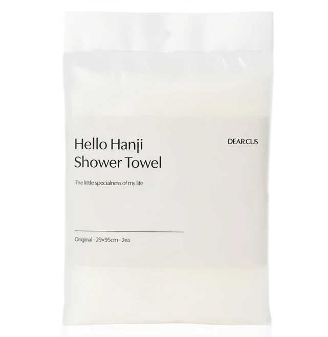 디어커스 안녕한지 샤워타월, 2개입, 1개 - 쿠팡