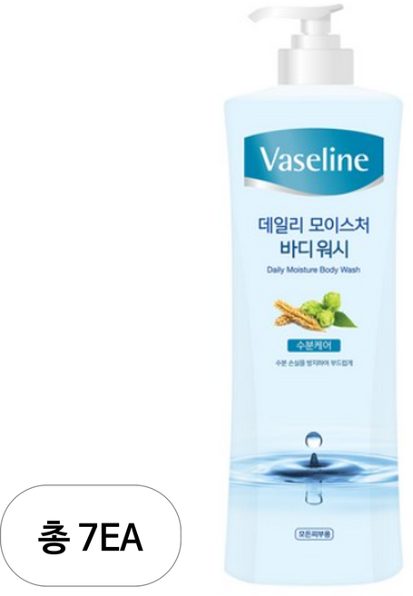 바세린 데일리 모이스처 바디워시, 800ml, 7개