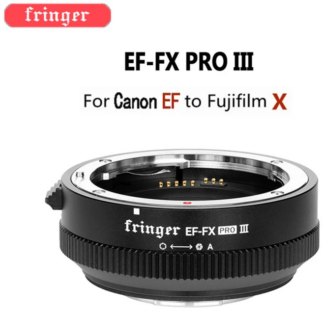 Fringer EF-FX Pro III/EF-FX II 자동 초점 렌즈 어댑터 캐논 EF/EF-S 렌즈-후지필름 X-T3 X-H X-PRO 카메, 01 EF-FX PRO III, 01 캐논 EF (EOS), 01 Fujifilm X 마운트, 1개