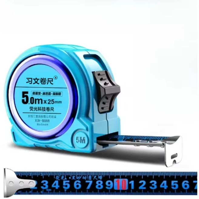 블루라이트 차단 디자인으로 시각적 피로를 줄여주며 고정밀 제작과 가정 장식 필수품인 줄자, [04] 5M25MM