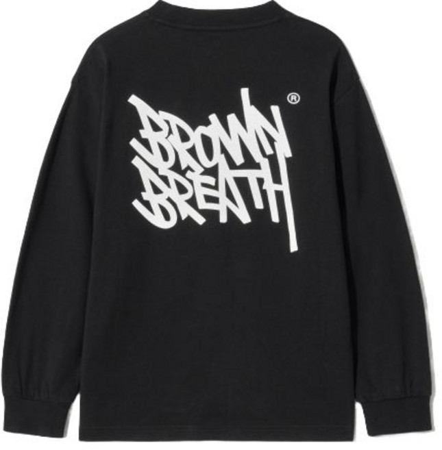 국내매장제품 BROWNBREATH KIDS 브라운브레스 키즈 롱슬리브 KIDS TAG LONGSLEEVE - BLACK 395285