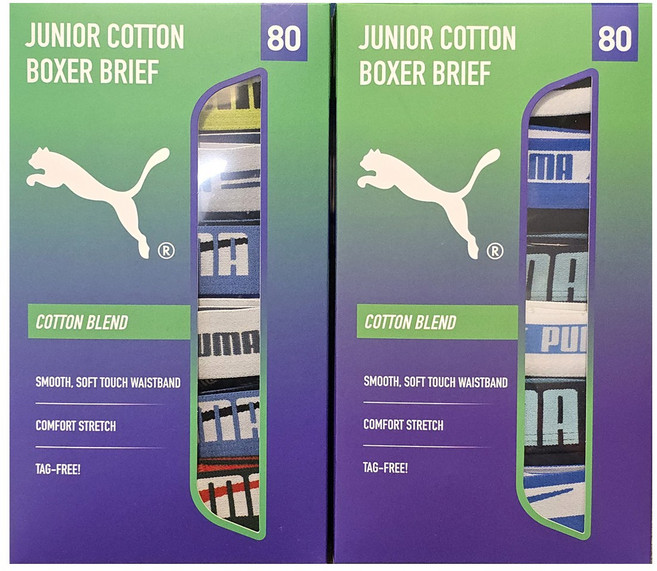 PUMA 푸마 주니어 남아 드로즈 6매 팬티 세트