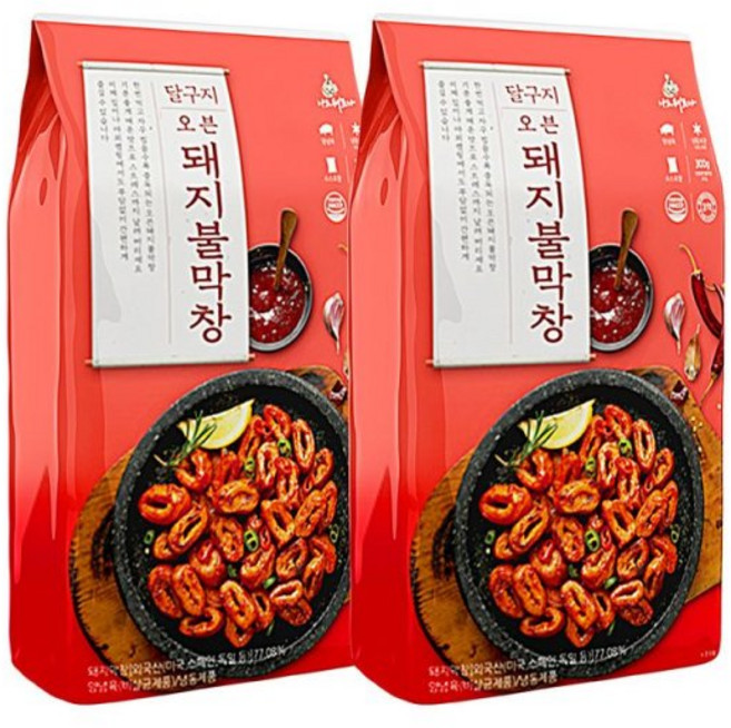 달구지 오븐돼지불막창 300g 2팩구성, 2개