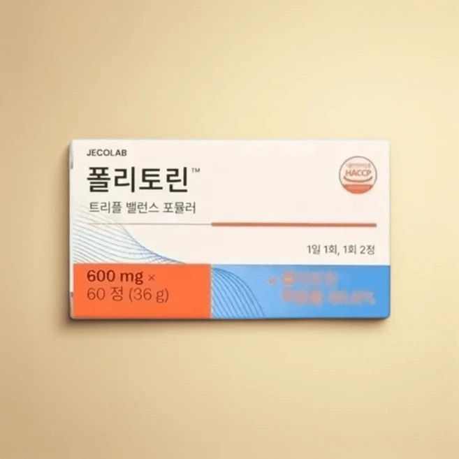 폴리토린 파염제 트리플 밸런스 포뮬러, 60정 x 1개, 1개, 60정 - 쿠팡
