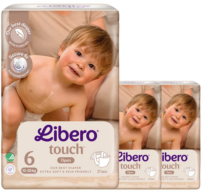 리베로 기저귀 터치 밴드형 6단계 27매 3팩, 81매