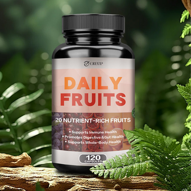 슈퍼푸드 과일 복합 추출물 캡슐 32종 프리미엄 과일 블렌드 항산화 지원 면역력 강화 영양 보충 100% 식물성 캡슐, 2개, 60정
