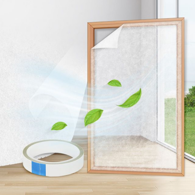 창문용 필터 나노필터 미세먼지 차단 필터 방충망 시트 창문 통기망 벌레 차단망, 단일옵션, 1개