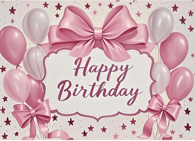 태쓰 생일 파티 현수막 배너, 러블리파티