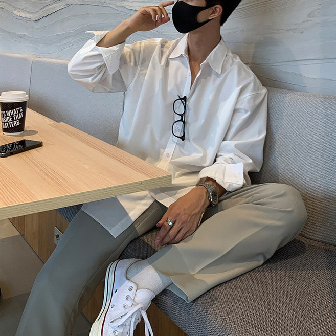 Asure 남성셔츠 남방 링클프리 기본 긴팔 셔츠