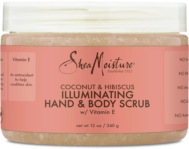 SheaMoisture 시어모이스처 바디 스크럽 둘스킨용 코코넛 앤 히비스커스, 340g - 쿠팡