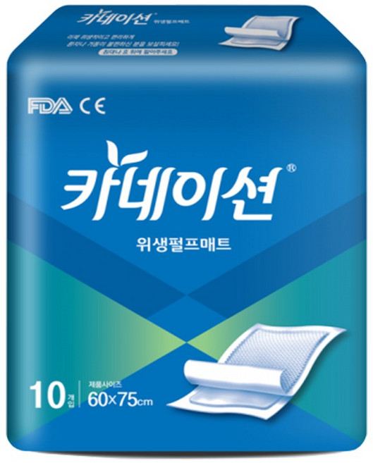 카네이션 위생깔개매트(펄프) 2팩/5팩/10팩, 대형, 10개입, 10팩