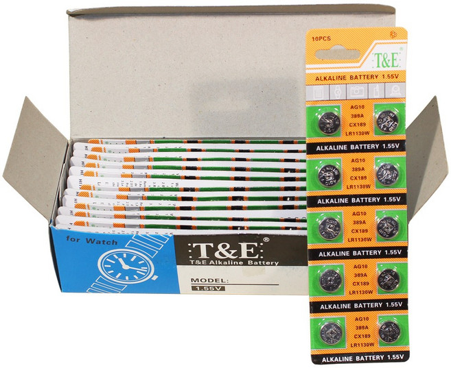 티앤이 LR1130 (AG10) 코인건전지, 20세트, 10개입