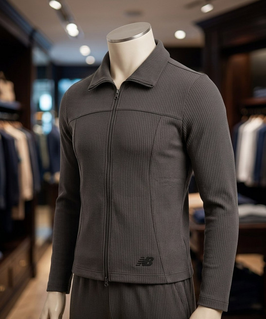 뉴발란스 NBMDG2W312 / WOMEN 소프트프레쉬골지 카라 투웨이 집업 (DARK GRAY) L7K3