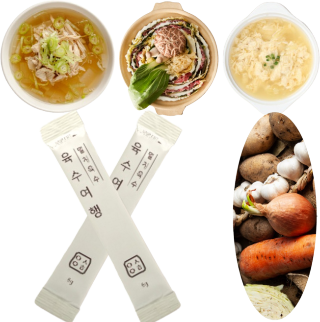 멸치 닭 사골 육수 100% 자연재료 간편 사용 35개입, 진한맛 한우사골육수