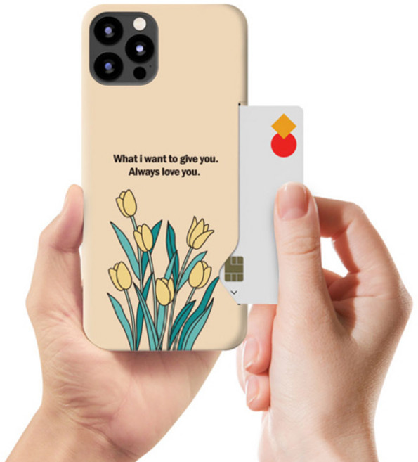 시안샵 TRY 카드하드케이스_러블리튤립 / 아이폰13 12 11 MINI PRO MAX 7 8 SE2 XS XR