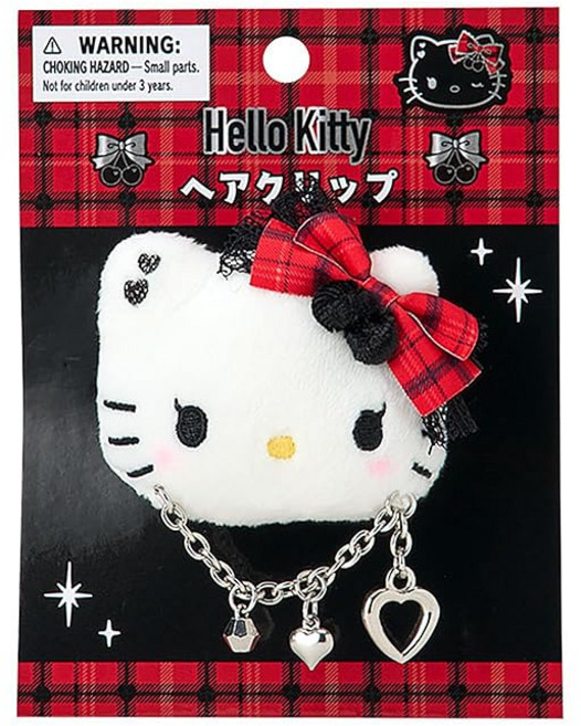 산리오(SANRIO) 페이스형 헤어클립 (Sweet Rock n Check） 헬로키티 대상 연령 3세 이상 575364, 상세페이지 참조