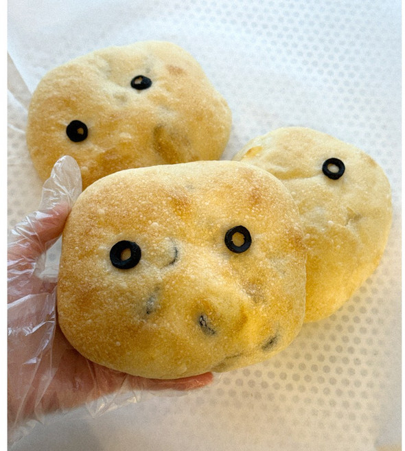 [오후 4시 이전 다음날 발송] 롤치즈치아바타 천연발효종 무설탕 올리브 당일제조 부드러운 식전빵 샌드위치빵, 140g, 4개