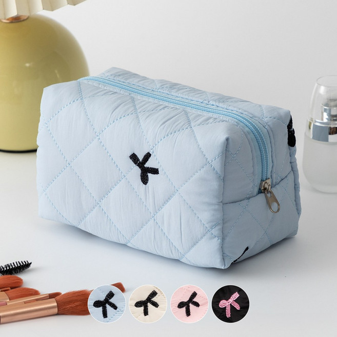 감성픽 러블리 리본 화장품 파우치