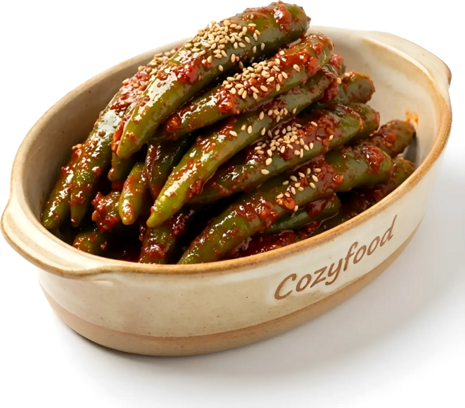 코지푸드 국산 삭힌고추무침 장아찌[맛없으면 100프로 환불 보장], 1개, 400g