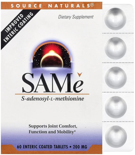 소스네츄럴스 SAMe(토실레이트 이황 산염) 200mg 장용성 코팅 정제 60정, 2kg, 1개 - 쿠팡