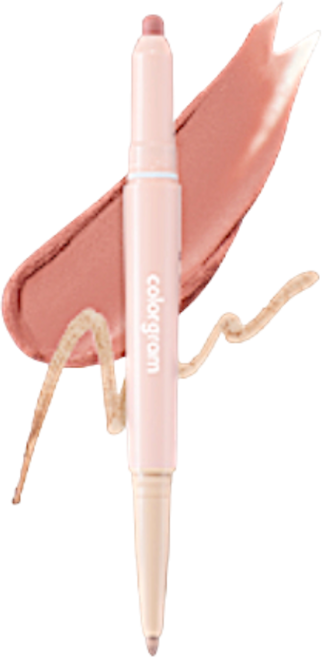 colorgram 雙頭唇線筆 陰影筆 唇部修飾, 03 peach beige, 1個