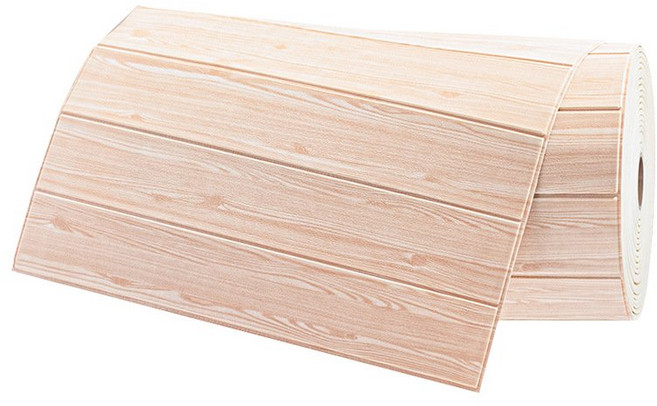 셀프 도배 접착식 폼 단열 벽지 3D입체 롤 벽지 70cm*20m, 생 전나무의 나뭇결, 70cm * 10m [두께 3mm]