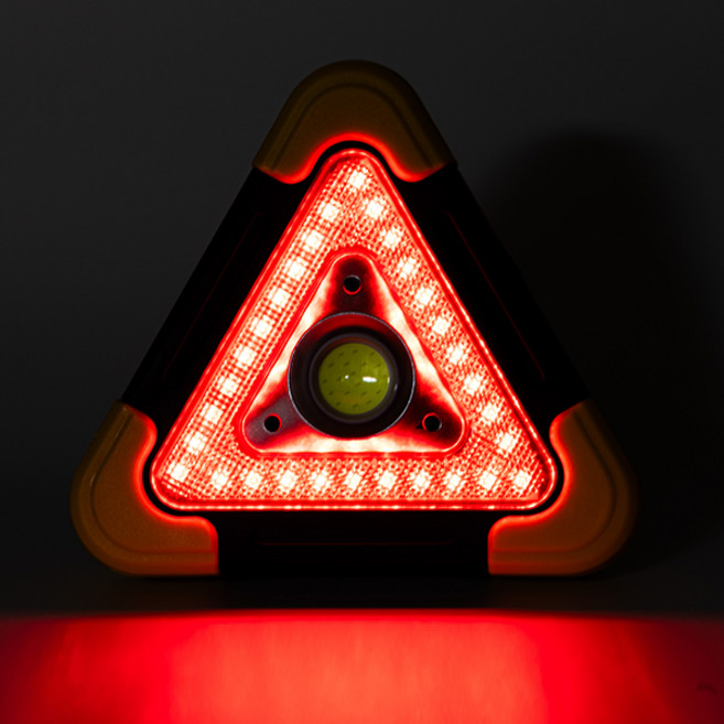 ZIO-BIZ 자동차 안전 삼각대 비상등 5단계 LED / 자동차 차량용 안전삼각대 비상삼각대 비상조명등 LED 경고등 경광등 경광봉, 1개